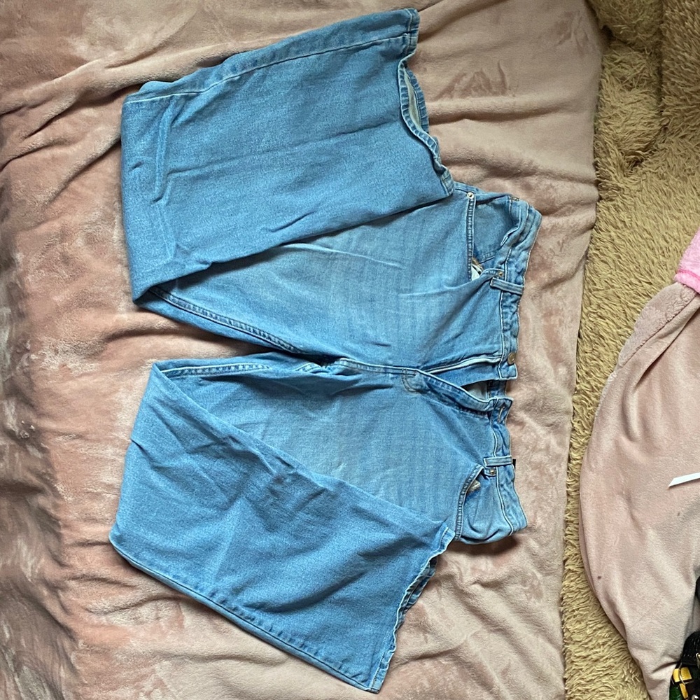 George Light Blue Jean Shorts